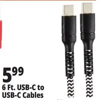 Ocean State Job Lot 6 Ft. USB-C to USB-C Cables offer