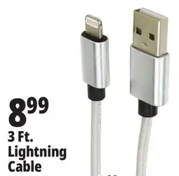 Ocean State Job Lot 3 Ft. Lightning Cable offer