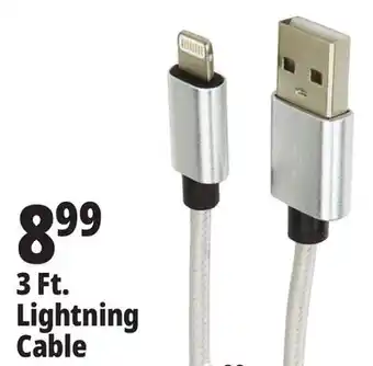 Ocean State Job Lot 3 Ft. Lightning Cable offer