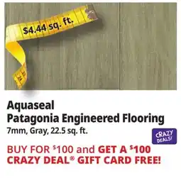 Ocean State Job Lot Aquaseal Patagonia Engineered Flooring offer