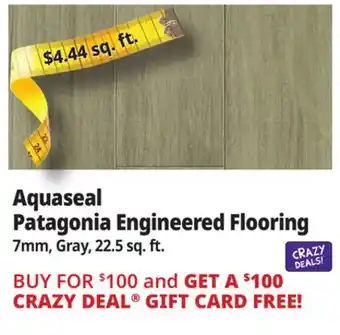 Ocean State Job Lot Aquaseal Patagonia Engineered Flooring offer