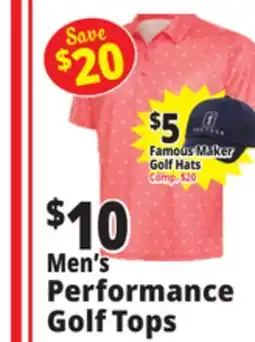 Ocean State Job Lot Men's Performance Golf Tops offer