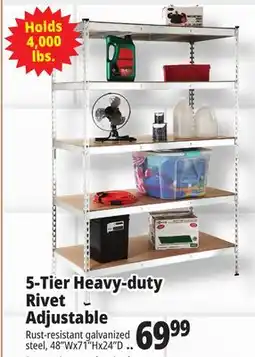 Ocean State Job Lot 5-Tier Heavy-duty Rivet Adjustable offer