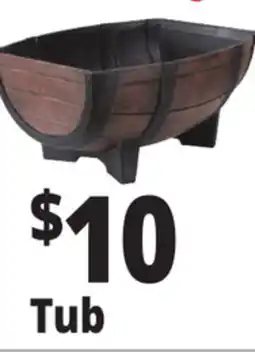 Ocean State Job Lot Resin Whiskey Barrel Planters Tub offer