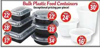 Ocean State Job Lot Bulk Plastic Food Containers offer