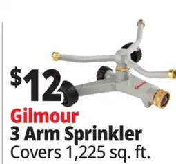 Ocean State Job Lot Gilmour 3 Arm Sprinkler offer
