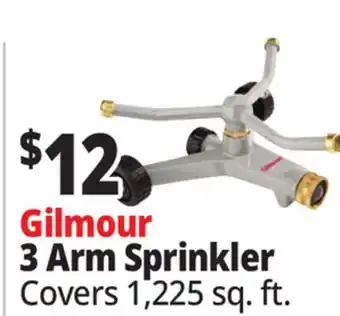 Ocean State Job Lot Gilmour 3 Arm Sprinkler offer