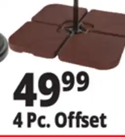 Ocean State Job Lot Patio Umbrella & Bases 4 Pc. Offset offer