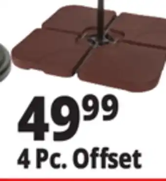 Ocean State Job Lot Patio Umbrella & Bases 4 Pc. Offset offer