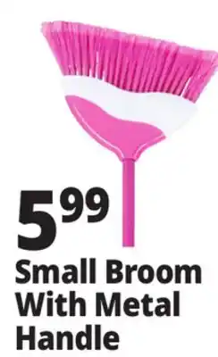 Ocean State Job Lot Small Broom With Metal Handle offer