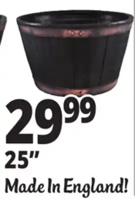 Ocean State Job Lot Resin Whiskey Barrel Planters 25 offer