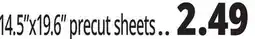 Ocean State Job Lot Precut sheets offer