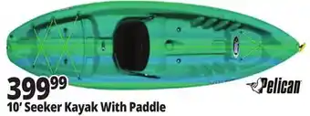 Ocean State Job Lot 10' Seeker Kayak With Paddle offer