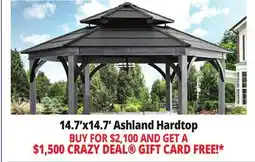 Ocean State Job Lot 14.7'x14.7' Ashland Hardtop offer