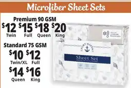 Ocean State Job Lot Microfiber Sheet Sets offer