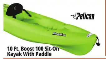 Ocean State Job Lot Pelican 10 Ft. Boost 100 Sit-On Kayak With Paddle offer