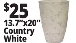 Ocean State Job Lot 13.7x20 Country White Planter offer