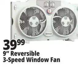 Ocean State Job Lot 9 Reversible 3-Speed Window Fan offer