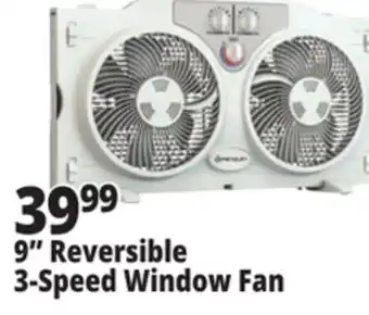 Ocean State Job Lot 9 Reversible 3-Speed Window Fan offer