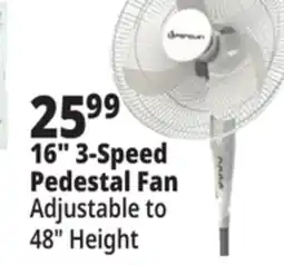 Ocean State Job Lot 16 3-Speed Pedestal Fan offer