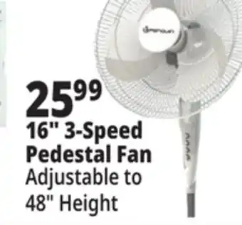 Ocean State Job Lot 16 3-Speed Pedestal Fan offer