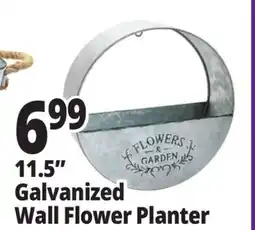Ocean State Job Lot 11.5 Galvanized Wall Flower Planter offer