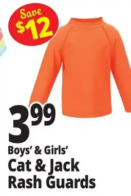 Ocean State Job Lot Boy's & Girls' Cat & Jack Rash Guards offer