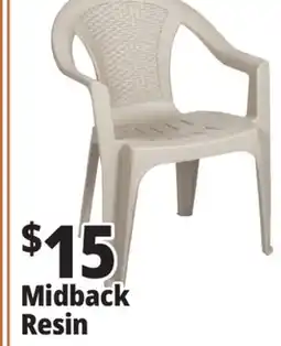 Ocean State Job Lot Midback Resin Chair offer