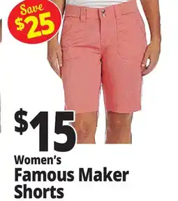 Ocean State Job Lot Women's Famous Maker Shorts offer