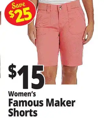 Ocean State Job Lot Women's Famous Maker Shorts offer