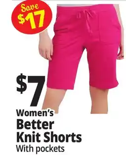 Ocean State Job Lot Women's Better Knit Shorts offer