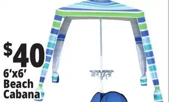 Ocean State Job Lot 6'x6' Beach Cabana offer