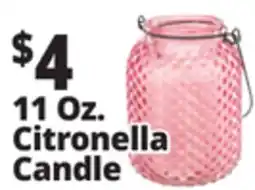 Ocean State Job Lot 11 Oz. Citronella Candle offer