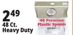 Ocean State Job Lot 48 Ct. Heavy Duty Plastic Spoons offer