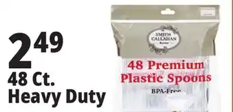 Ocean State Job Lot 48 Ct. Heavy Duty Plastic Spoons offer