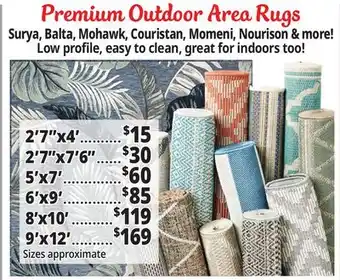 Ocean State Job Lot Premium Outdoor Area Rugs offer