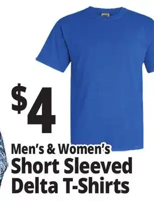 Ocean State Job Lot Men's & Women's Short Sleeved Delta T-Shirts offer