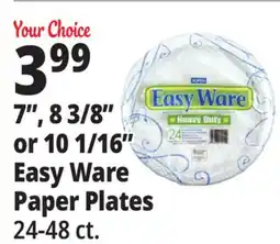 Ocean State Job Lot 7, 8 3/8 or 10 1/16 Easy Ware Paper Plates 24-48 ct offer