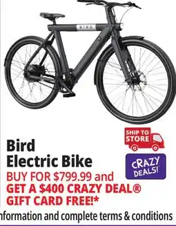 Ocean State Job Lot Bird Electric Bike offer