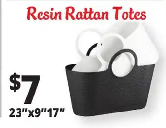 Ocean State Job Lot Resin Rattan Totes offer