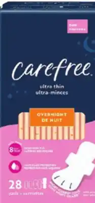 Ocean State Job Lot Carefree Ultra Thin Overnight Pads offer
