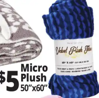 Ocean State Job Lot Micro Plush Throw Blankets offer