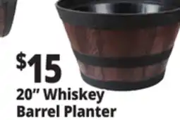 Ocean State Job Lot 20 Whiskey Barrel Planter offer