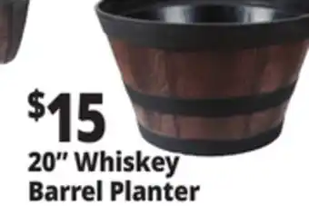 Ocean State Job Lot 20 Whiskey Barrel Planter offer