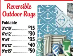 Ocean State Job Lot Reversible Outdoor Rugs Foldable offer