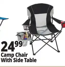 Ocean State Job Lot Camp Chair With Side Table offer