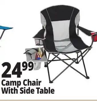Ocean State Job Lot Camp Chair With Side Table offer