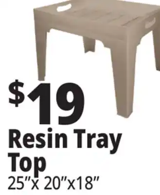 Ocean State Job Lot Resin Tray Top Table offer