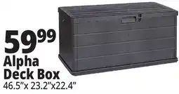 Ocean State Job Lot Alpha Deck Box 46.5 x 23.2 x 22.4 offer