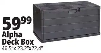 Ocean State Job Lot Alpha Deck Box 46.5 x 23.2 x 22.4 offer